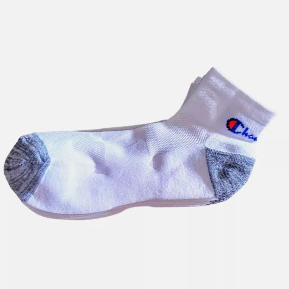 12 pairs Champion Crew Socks Size 6-12 Double Dry Vent Cushioned Arch Support